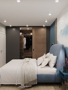 Фото № 2: Дизайн-проект трехкомнатной квартиры 67.5  м² Скандинавский стиль для ЖК Новое Медведково