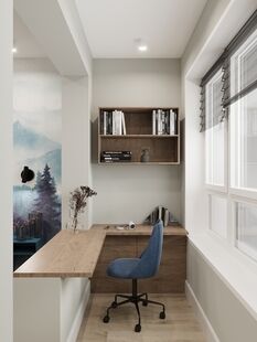 Фото № 4: Дизайн-проект трехкомнатной квартиры 67.5  м² Скандинавский стиль для ЖК Новое Медведково