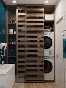 Фото № 6: Дизайн-проект трехкомнатной квартиры 67.5  м² Скандинавский стиль для ЖК Новое Медведково