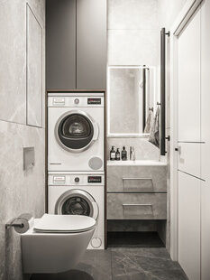 Фото № 2: Дизайн-проект квартиры-студии 21.3  м² Современный стиль для ЖК Level Нагатинская