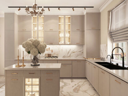 Фото № 4: Дизайн-проект дома/коттеджа 29.9  м² Современная классика для этажа частного дома в рязанской области