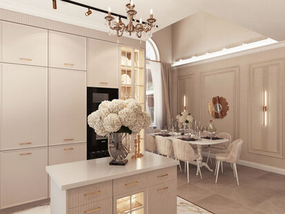 Фото № 6: Дизайн-проект дома/коттеджа 29.9  м² Современная классика для этажа частного дома в рязанской области