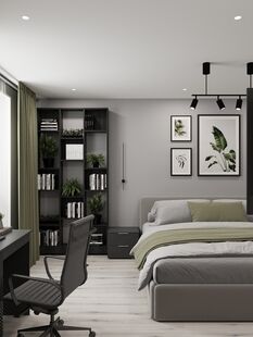 Фото № 1: Дизайн-проект двухкомнатной квартиры 53.1  м² Современный стиль для ЖК Московский