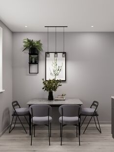 Фото № 4: Дизайн-проект двухкомнатной квартиры 53.1  м² Современный стиль для ЖК Московский