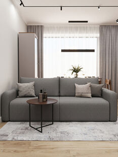 Фото № 2: Дизайн-проект трехкомнатной квартиры 53.69  м² Стиль Модернизм для ЖК City Bay