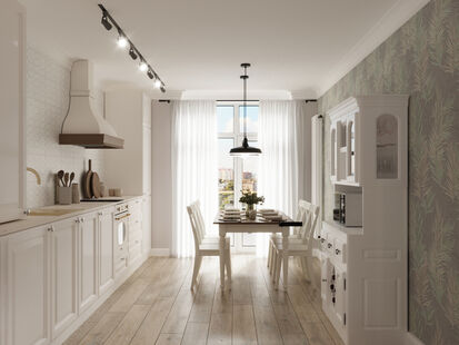 Фото № 3: Дизайн-проект двухкомнатной квартиры 66.6  м² Стиль Эклектика для ЖК Светлогорск-3