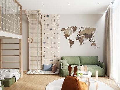 Фото № 2: Дизайн-проект трехкомнатной квартиры 132.76  м² Стиль Модернизм для ЖК River House