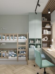 Фото № 3: Дизайн-проект четырехкомнатной квартиры 80.8  м² Стиль Модернизм для ЖК Союзный