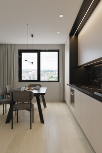 Фото № 4: Дизайн-проект трехкомнатной квартиры 45.41  м² Стиль Минимализм для ЖК Бусиновский парк