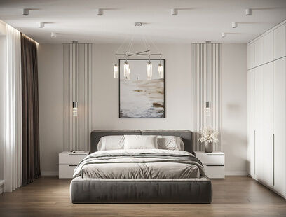 Фото № 6: Дизайн-проект трехкомнатной квартиры 84.1  м² Стиль Модернизм для ЖК Домино