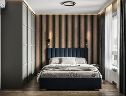 Фото № 2: Дизайн-проект трехкомнатной квартиры 52.5  м² Стиль Модернизм для ЖК Мещерский Лес