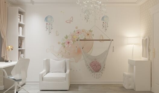 Фото № 3: Дизайн-проект детской 11.6  м² стиль Современная классика для ЖК Дом на Окском