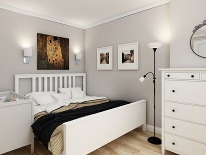 Фото № 1: Дизайн-проект трехкомнатной квартиры 81.2  м² Скандинавский стиль для ЖК Московский