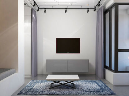 Фото № 6: Дизайн-проект квартиры-студии 32.6  м² Стиль Минимализм для ЖК Московский