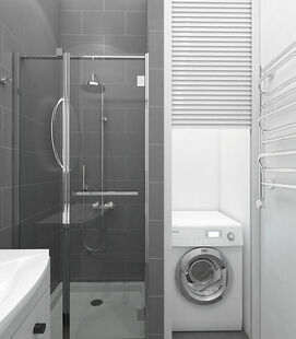 Фото № 4: Дизайн-проект квартиры-студии 32.6  м² Стиль Минимализм для ЖК Московский