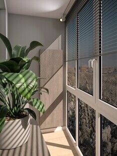 Фото № 2: Дизайн-проект однокомнатной квартиры 40.1  м² стиль Фьюжн для ЖК Московский