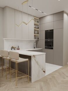 Фото № 4: Дизайн-проект четырехкомнатной квартиры 99.3  м² Современный стиль для ЖК Ever