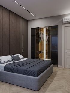 Фото № 3: Дизайн-проект четырехкомнатной квартиры 99.3  м² Современный стиль для ЖК Ever