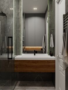 Фото № 2: Дизайн-проект четырехкомнатной квартиры 99.3  м² Современный стиль для ЖК Ever