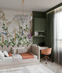 Фото № 6: Дизайн-проект двухкомнатной квартиры 61.2  м² Стиль Американская классика для ЖК Московский