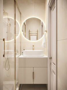 Фото № 2: Дизайн-проект трехкомнатной квартиры 68.8  м² Стиль Контемпорари для ЖК в г. Тверь