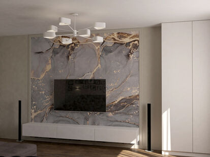 Фото № 2: Дизайн-проект двухкомнатной квартиры 64.02  м² Стиль Эклектика для ЖК Московский