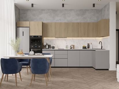 Фото № 2: Дизайн-проект дома/коттеджа 94.7  м² Стиль Модернизм для частного дома в дсонт бердь