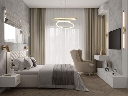 Фото № 1: Дизайн-проект дома/коттеджа 94.7  м² Стиль Модернизм для частного дома в дсонт бердь