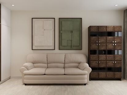 Фото № 3: Дизайн-проект двухкомнатной квартиры 55.0  м² Современный стиль для ЖК Shome