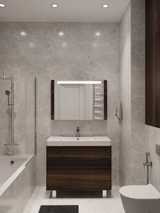 Фото № 6: Дизайн-проект двухкомнатной квартиры 55.0  м² Современный стиль для ЖК Shome