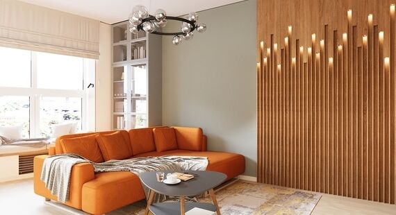 ЖК в г. Ярославль: готовый дизайн проект в стиле "Модернизм". Площадь 114.4 м² - фото №1