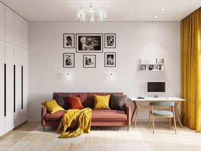 Фото № 5: Дизайн-проект пятикомнатной квартиры 114.4  м² Стиль Модернизм для ЖК в г. Ярославль