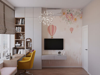 Фото № 3: Дизайн-проект трехкомнатной квартиры 72.0  м² Стиль Модернизм для ЖК 1-й Лермонтовский