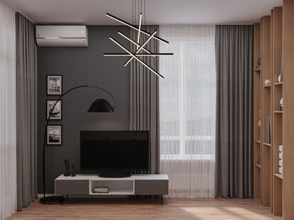 Фото № 6: Дизайн-проект трехкомнатной квартиры 72.0  м² Стиль Модернизм для ЖК 1-й Лермонтовский