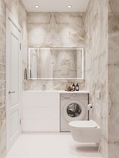 Фото № 5: Дизайн-проект двухкомнатной квартиры 69.32  м² Стиль Контемпорари для ЖК Московский