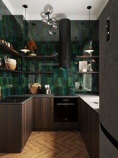 Фото № 4: Дизайн-проект пятикомнатной квартиры 90.7  м² Стиль Эклектика для ЖК Московский