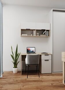 Фото № 6: Дизайн-проект квартиры-студии 20.36  м² Скандинавский стиль для ЖК Белые ночи