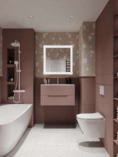 Фото № 3: Дизайн-проект двухкомнатной квартиры 56.5  м² Стиль Эклектика для ЖК Сиреневый Парк