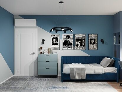 Фото № 5: Дизайн-проект трехкомнатной квартиры 54.04  м² Современная классика для квартала ивакино