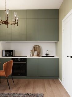 Фото № 2: Дизайн-проект трехкомнатной квартиры 54.04  м² Современная классика для квартала ивакино