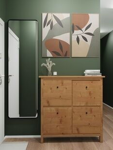 Фото № 6: Дизайн-проект трехкомнатной квартиры 54.04  м² Современная классика для квартала ивакино