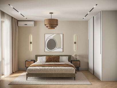 Фото № 1: Дизайн-проект трехкомнатной квартиры 72.22  м² Современный стиль для ЖК Московский