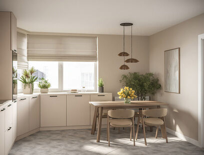 Фото № 3: Дизайн-проект трехкомнатной квартиры 100.36  м² Стиль Эклектика для ЖК Московский