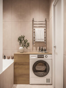 Фото № 5: Дизайн-проект трехкомнатной квартиры 100.36  м² Стиль Эклектика для ЖК Московский