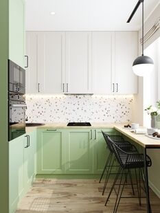 Фото № 2: Дизайн-проект трехкомнатной квартиры 62.22  м² Современный стиль для ЖК Московский