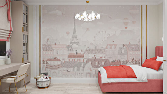 Фото № 4: Дизайн-проект трехкомнатной квартиры 75.15  м² Современная классика для ЖК в г. Мытищи