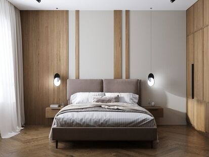 Фото № 4: Дизайн-проект четырехкомнатной квартиры 72.69  м² Современный стиль для ЖК Сиреневый