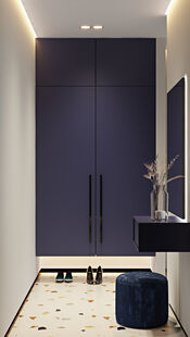 Фото № 4: Дизайн-проект двухкомнатной квартиры 53.45  м² Современный стиль для ЖК Парус