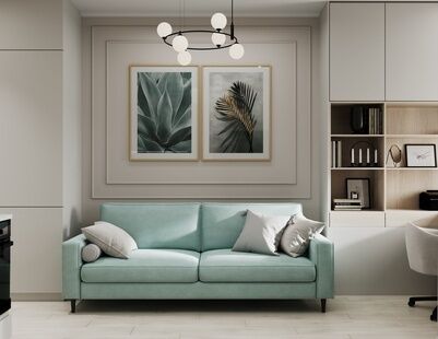 Фото № 1: Дизайн-проект квартиры-студии 23.82  м² Стиль Контемпорари для ЖК Скандинавия