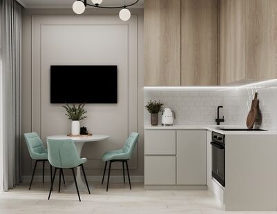 Фото № 4: Дизайн-проект квартиры-студии 23.82  м² Стиль Контемпорари для ЖК Скандинавия